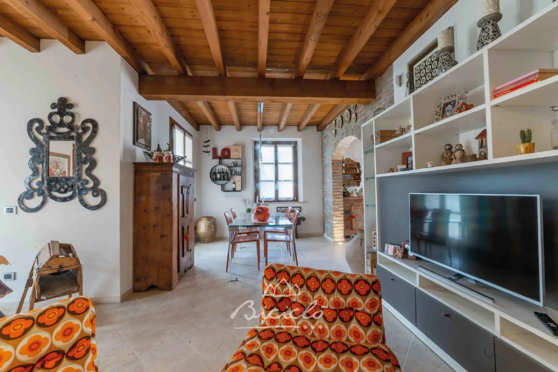 Vista salotto Biciclo Country House - Villa indipendente a Ferrara