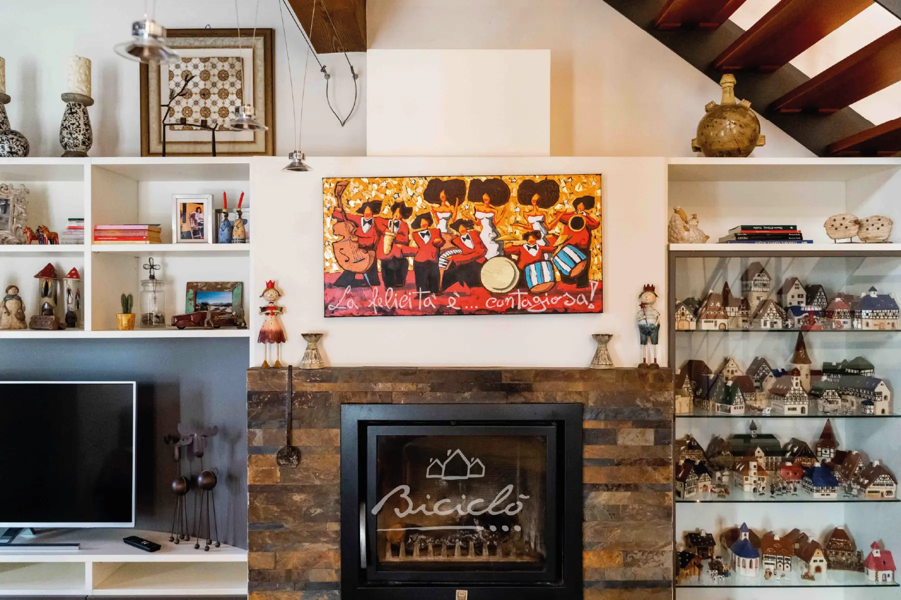 Quadro decorativo sopra al camino Biciclo Country House - Villa indipendente a Ferrara